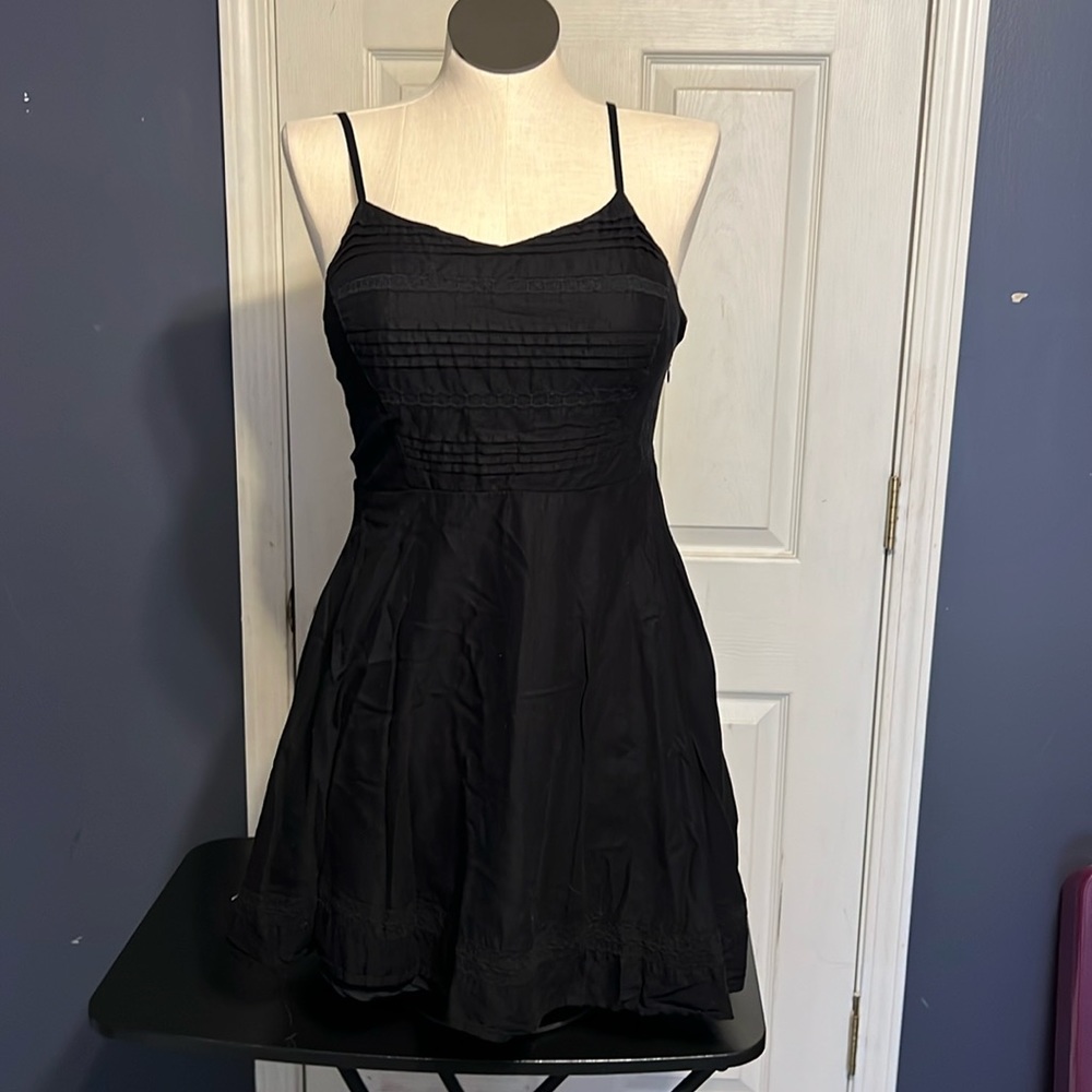 Black Fit and Flare Sleeveless Dress